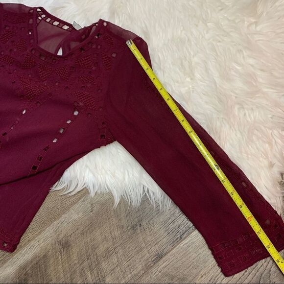 Joie Raisin Gaiane Embroidered Eyelet Blouse - Picture 11 of 11